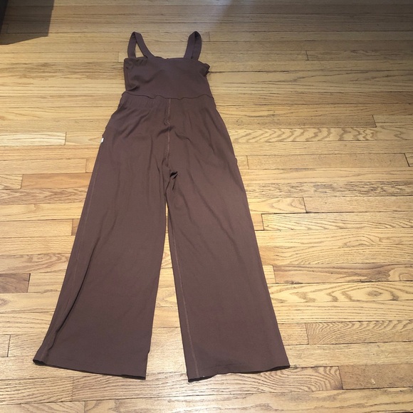 Vuori XS Mudra Ribbed Jumpsuit. Brown Color. NWOT. - Picture 4 of 5